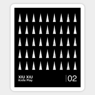 Xiu Xiu / Minimalist Graphic Artwork Fan Design Magnet